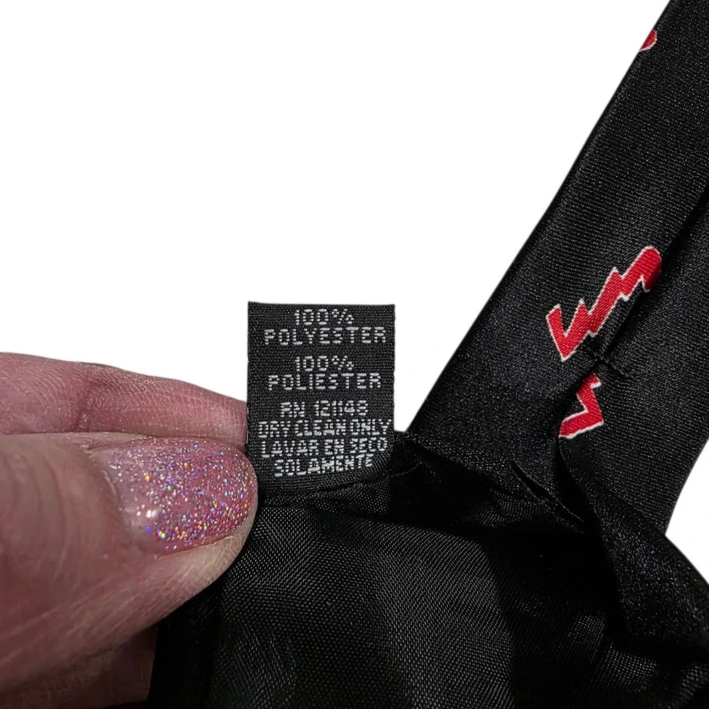 Tie Tales Snowman‎ Rock Band Holiday Christmas Necktie Black Novelty Fun